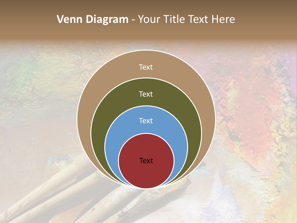 White Paintbrush Space PowerPoint Template