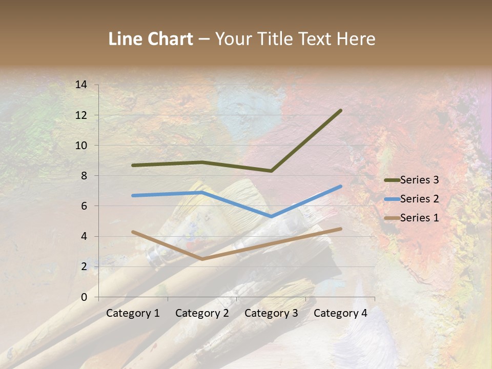 White Paintbrush Space PowerPoint Template