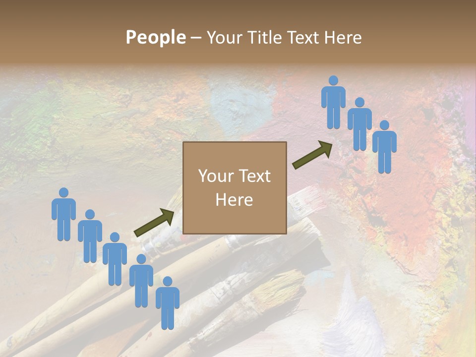 White Paintbrush Space PowerPoint Template