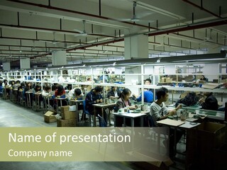 Assembly Development Line PowerPoint Template