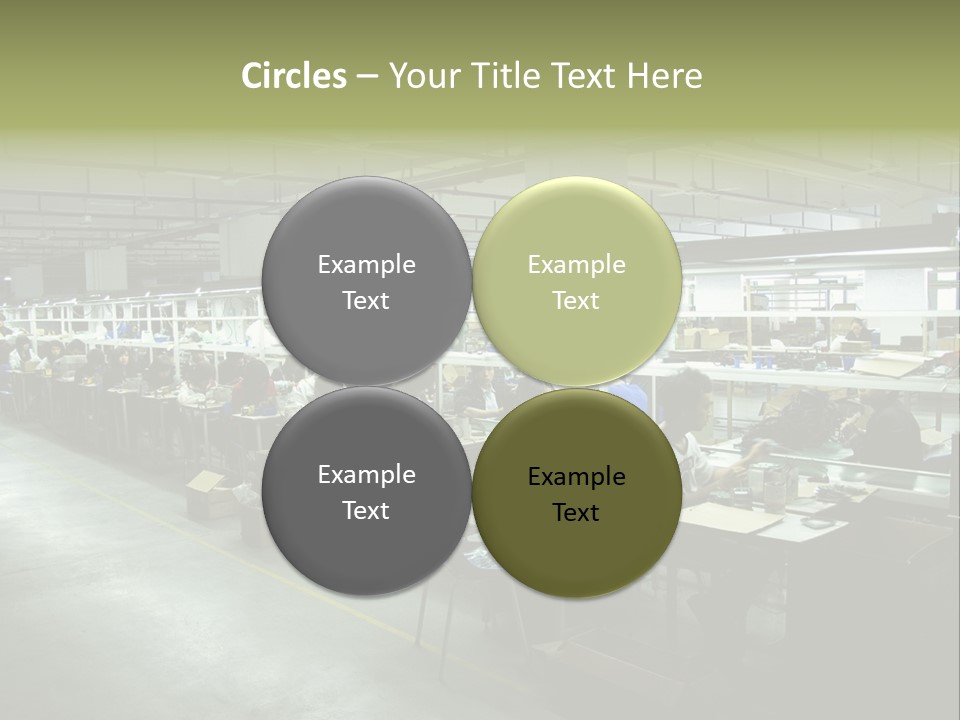 Assembly Development Line PowerPoint Template