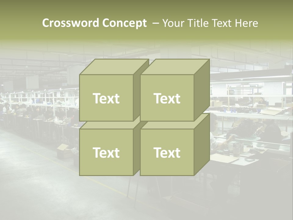 Assembly Development Line PowerPoint Template