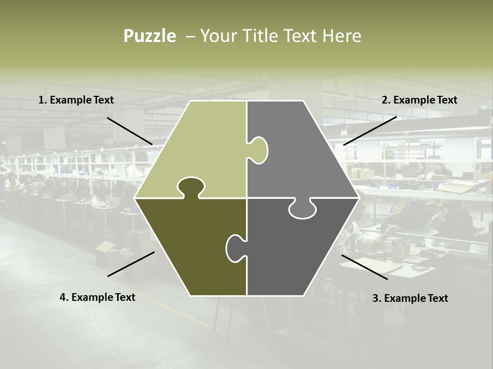 Assembly Development Line PowerPoint Template