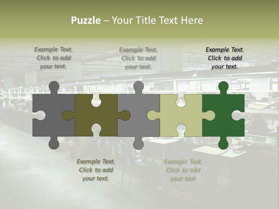 Assembly Development Line PowerPoint Template