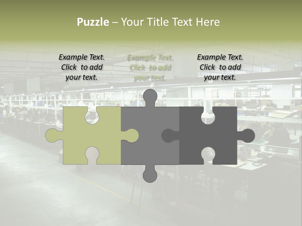 Assembly Development Line PowerPoint Template