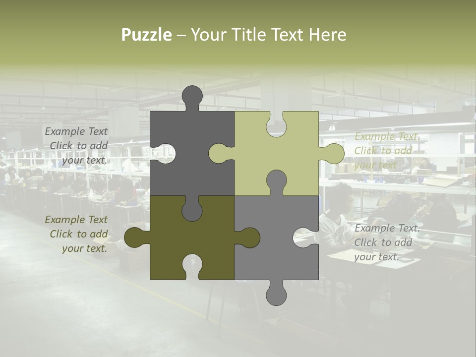 Assembly Development Line PowerPoint Template