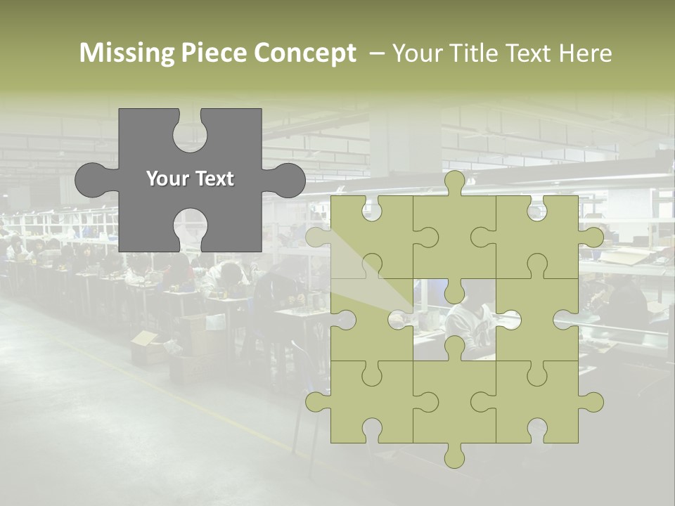 Assembly Development Line PowerPoint Template