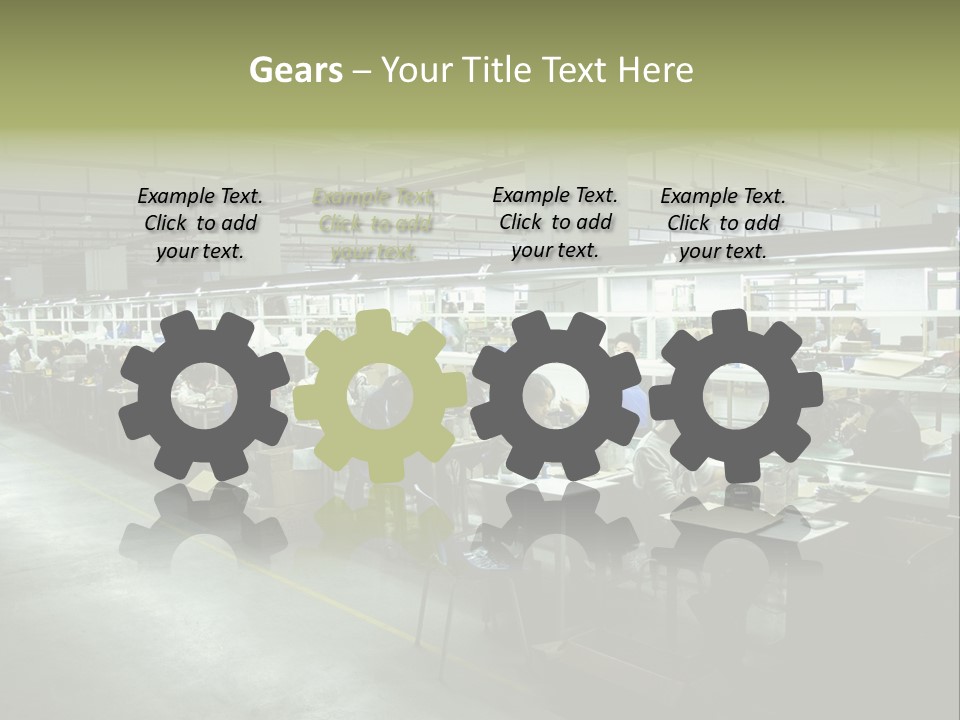 Assembly Development Line PowerPoint Template