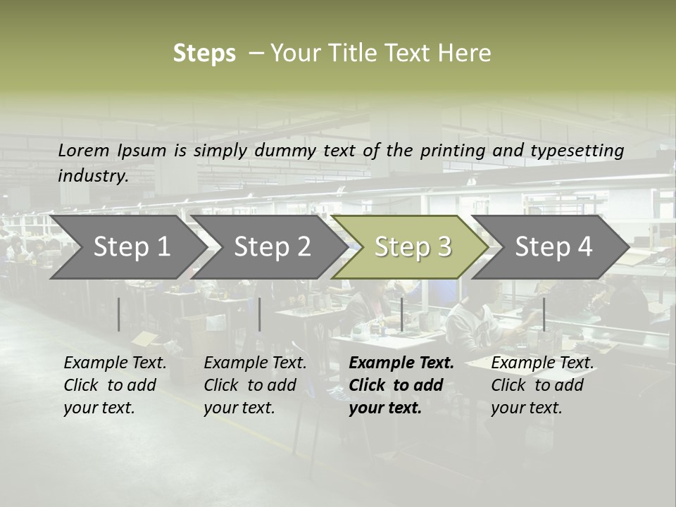Assembly Development Line PowerPoint Template