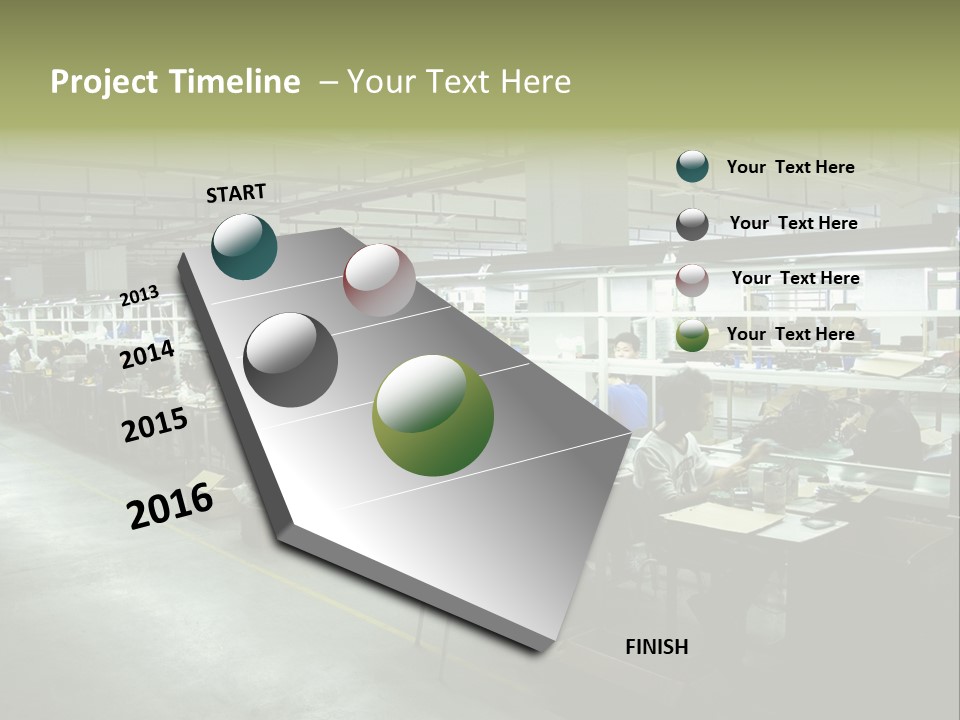 Assembly Development Line PowerPoint Template