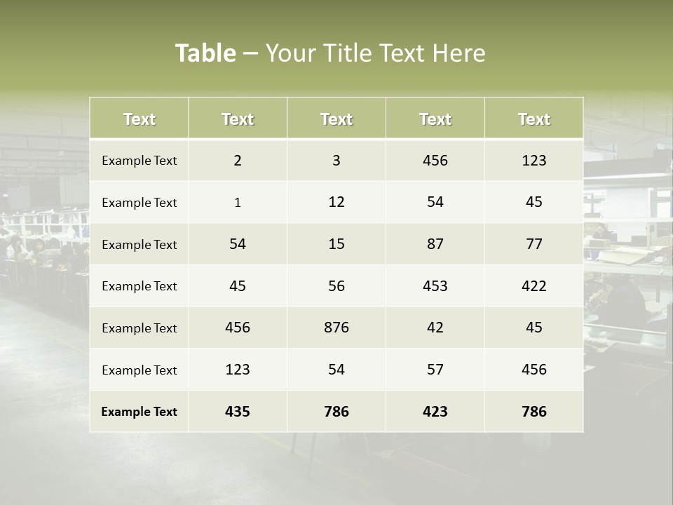 Assembly Development Line PowerPoint Template