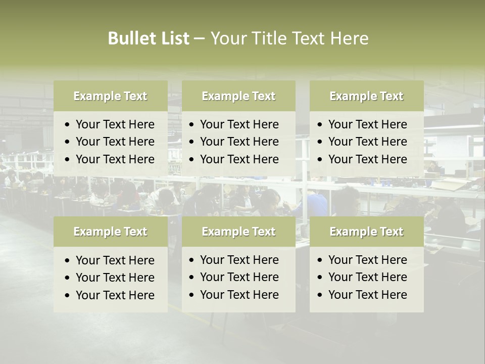 Assembly Development Line PowerPoint Template