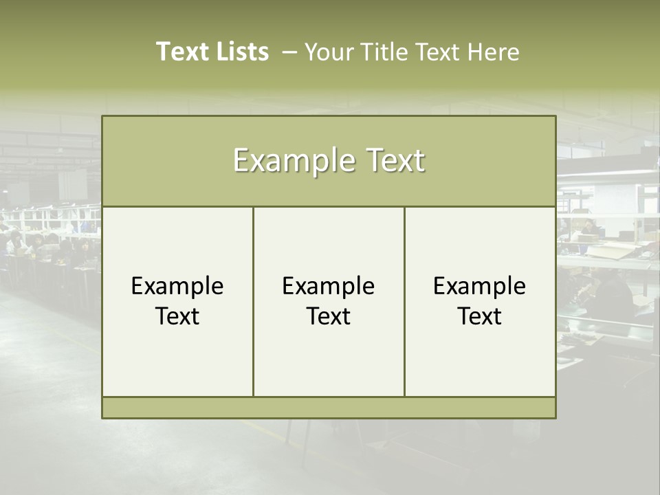 Assembly Development Line PowerPoint Template