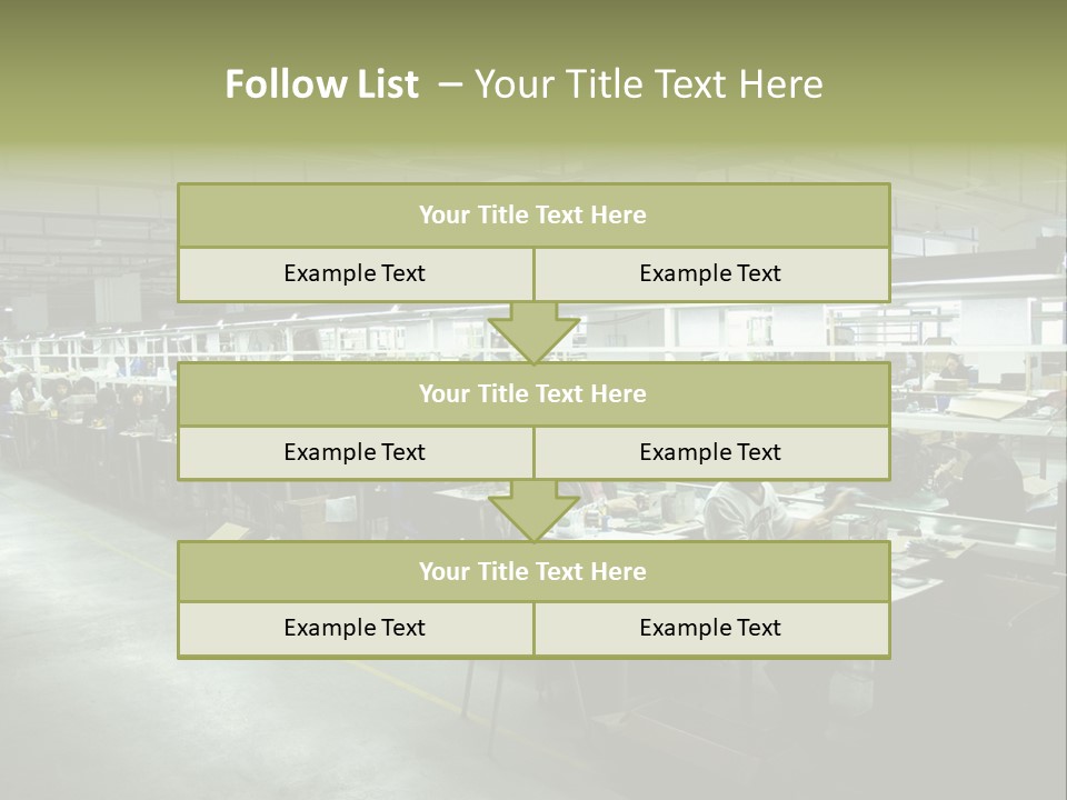 Assembly Development Line PowerPoint Template