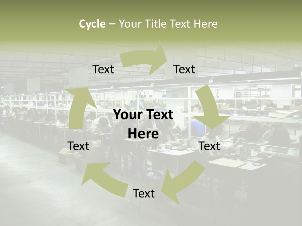 Assembly Development Line PowerPoint Template