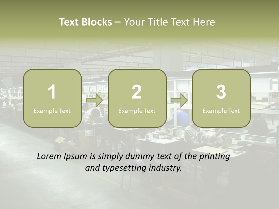 Assembly Development Line PowerPoint Template