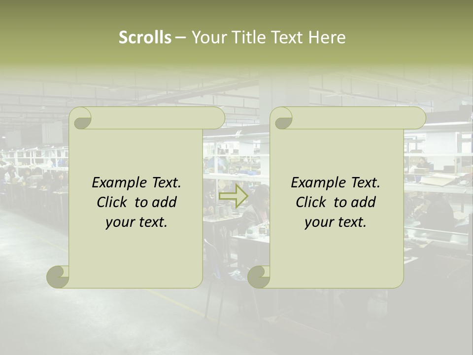 Assembly Development Line PowerPoint Template