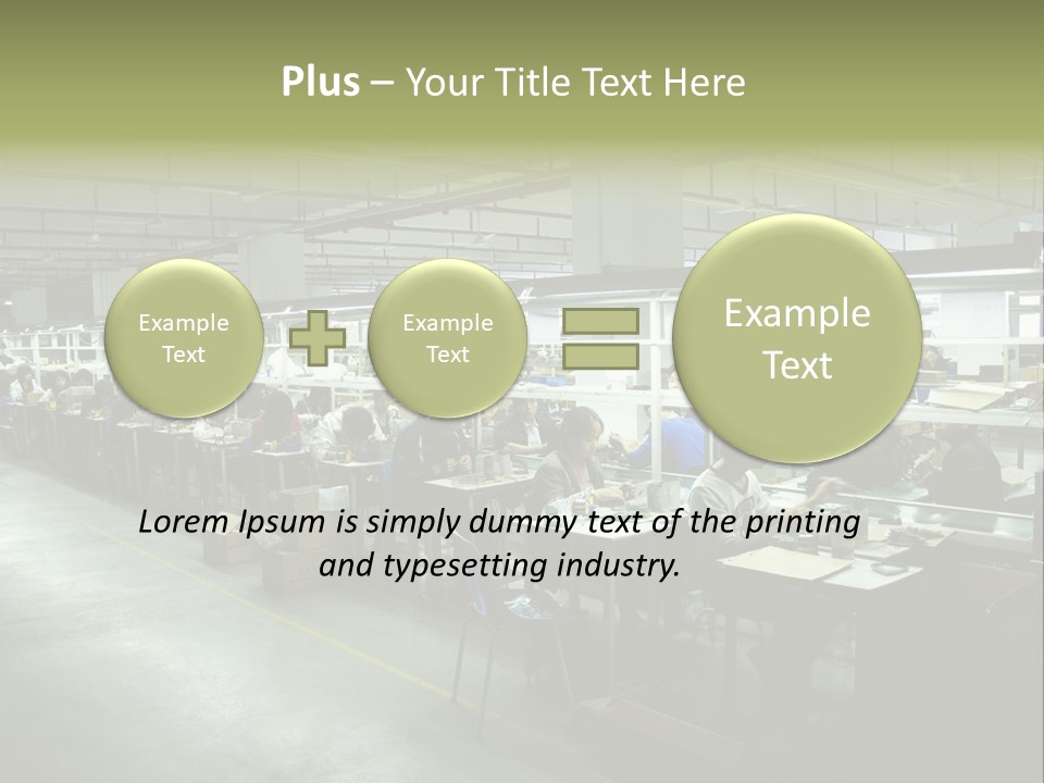 Assembly Development Line PowerPoint Template