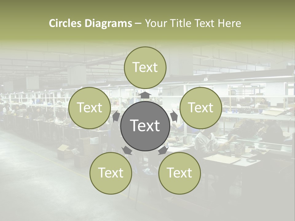 Assembly Development Line PowerPoint Template