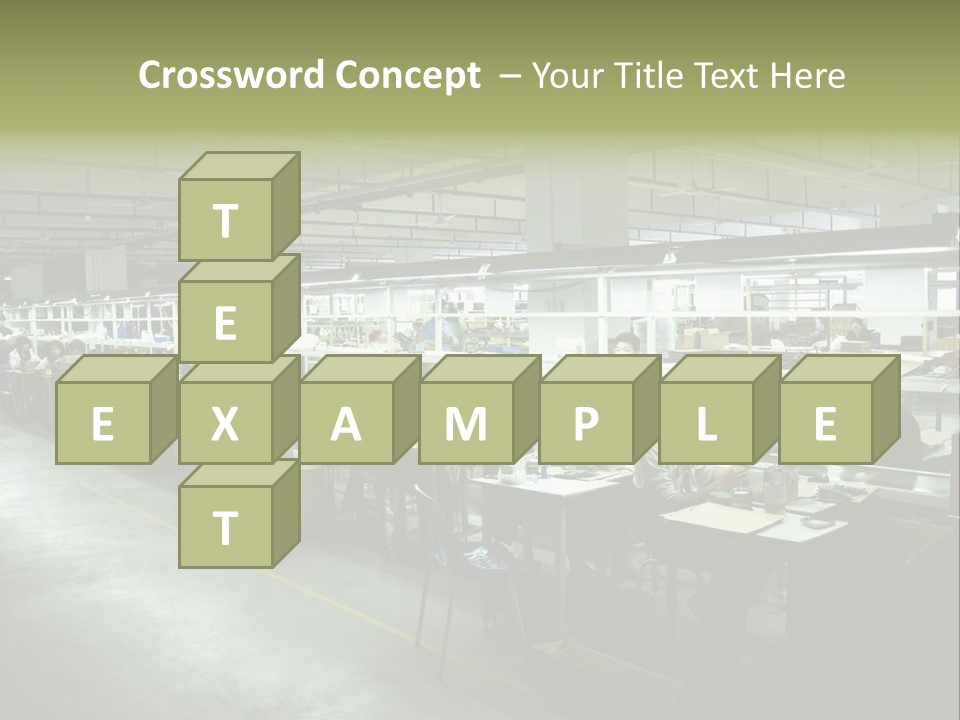 Assembly Development Line PowerPoint Template