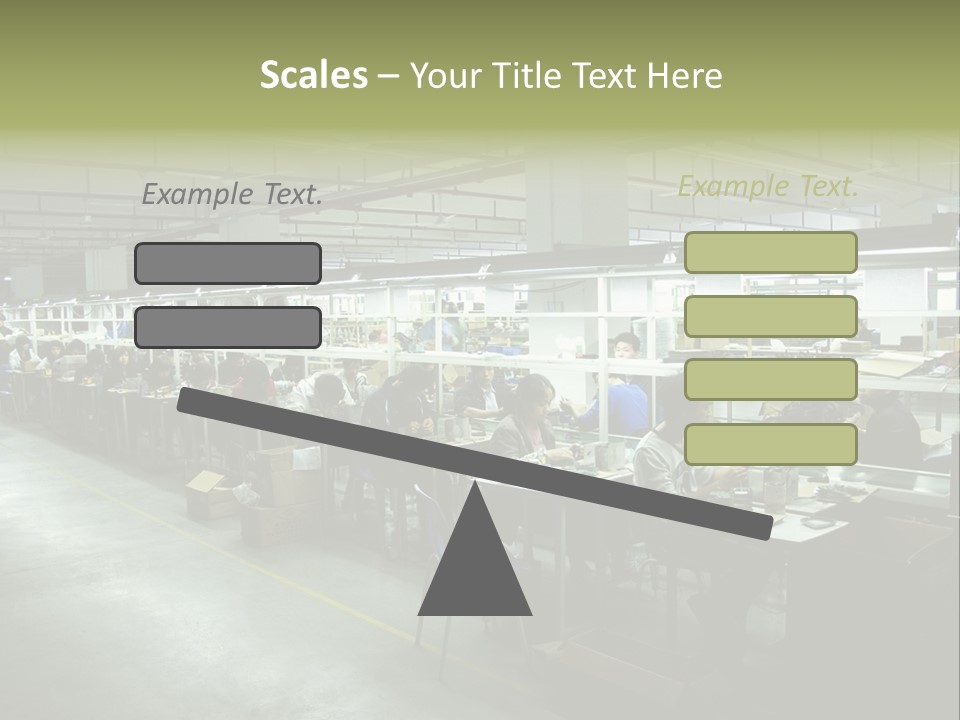 Assembly Development Line PowerPoint Template