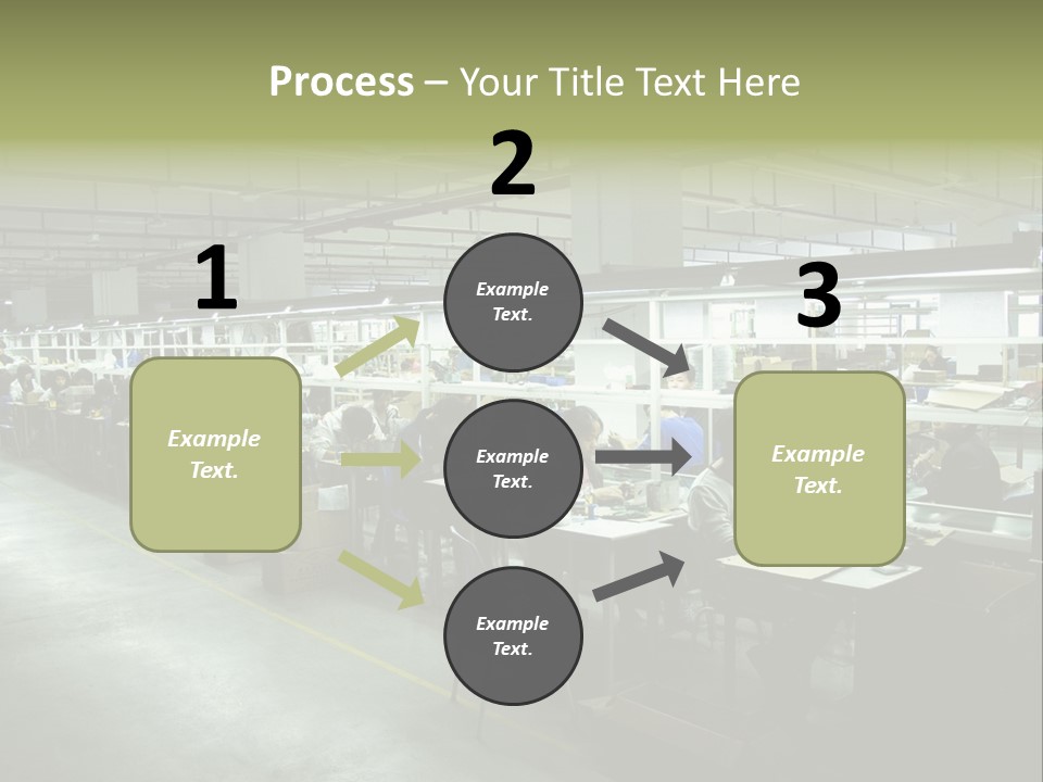 Assembly Development Line PowerPoint Template
