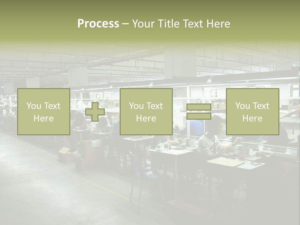 Assembly Development Line PowerPoint Template