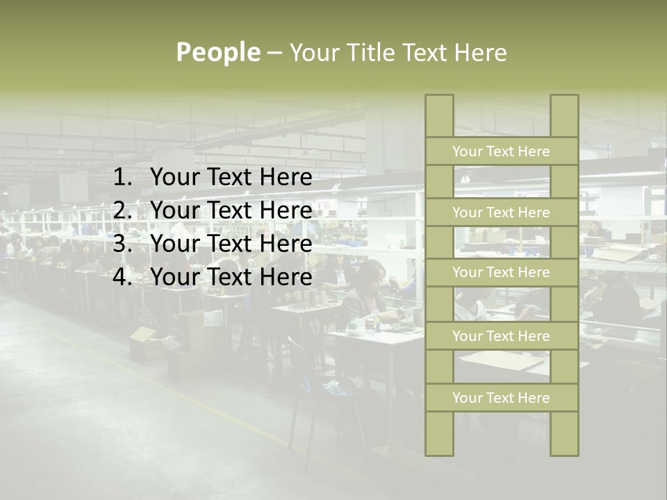 Assembly Development Line PowerPoint Template