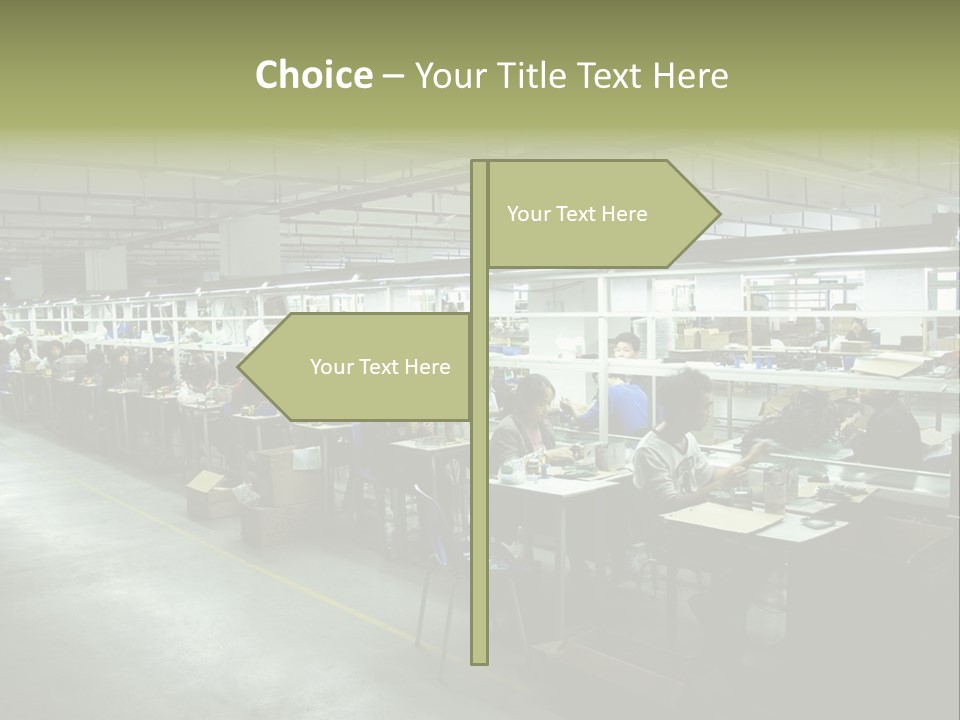 Assembly Development Line PowerPoint Template