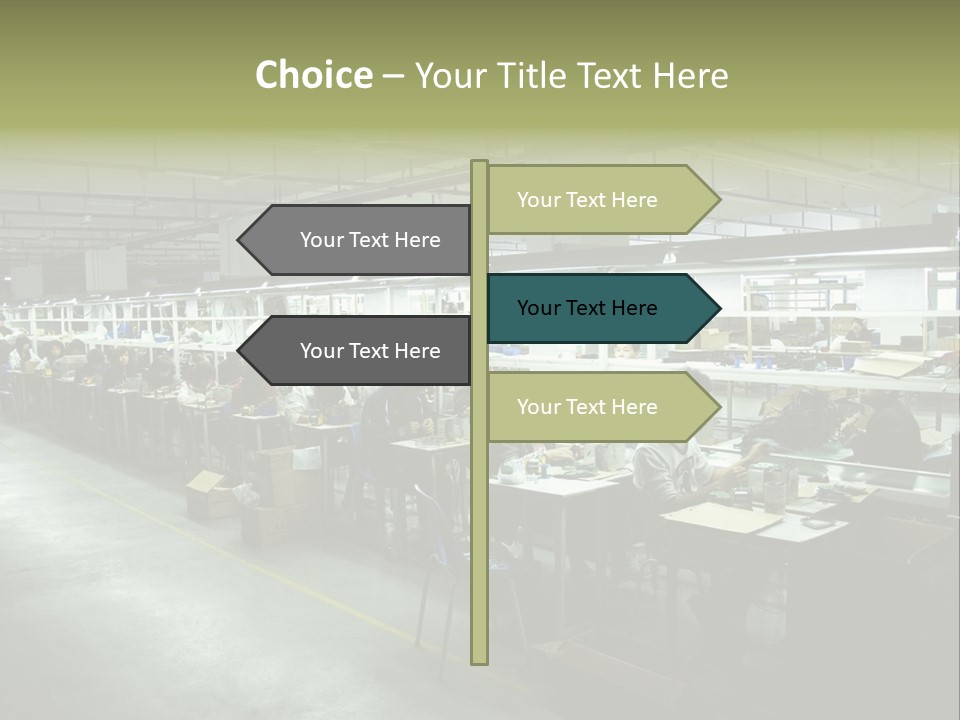 Assembly Development Line PowerPoint Template