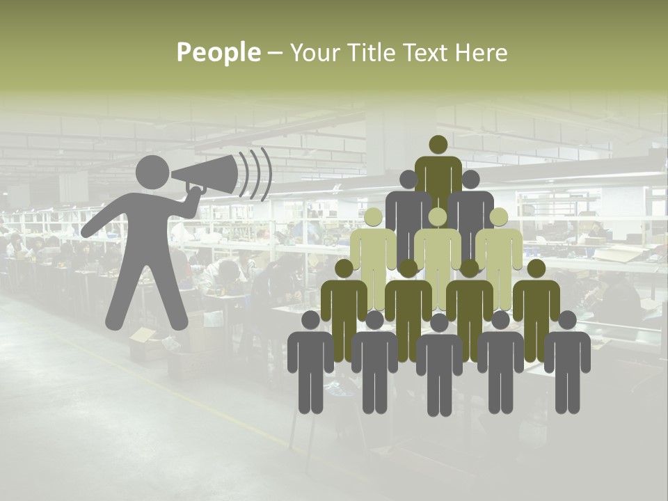 Assembly Development Line PowerPoint Template