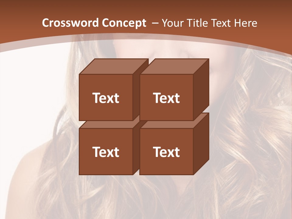 A Woman With Long Blonde Hair Smiling For The Camera PowerPoint Template