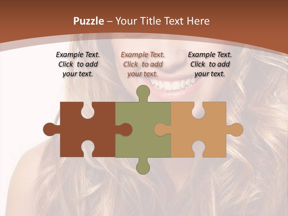 A Woman With Long Blonde Hair Smiling For The Camera PowerPoint Template