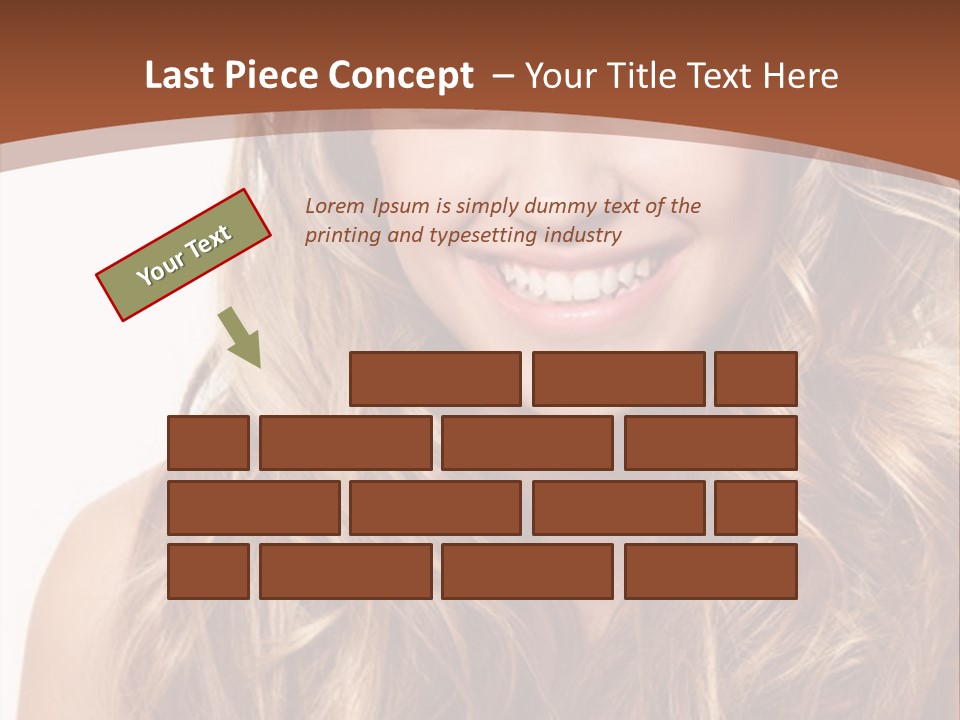 A Woman With Long Blonde Hair Smiling For The Camera PowerPoint Template