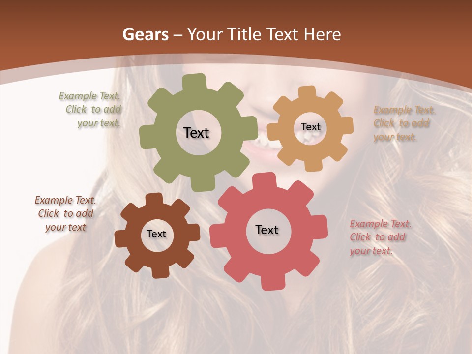 A Woman With Long Blonde Hair Smiling For The Camera PowerPoint Template