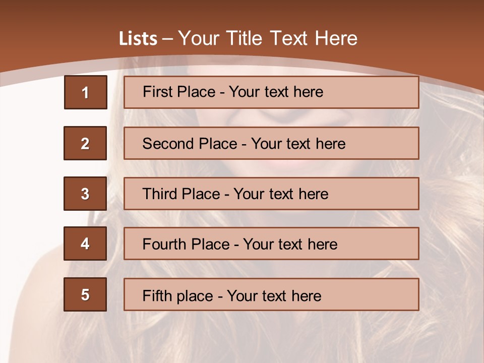 A Woman With Long Blonde Hair Smiling For The Camera PowerPoint Template