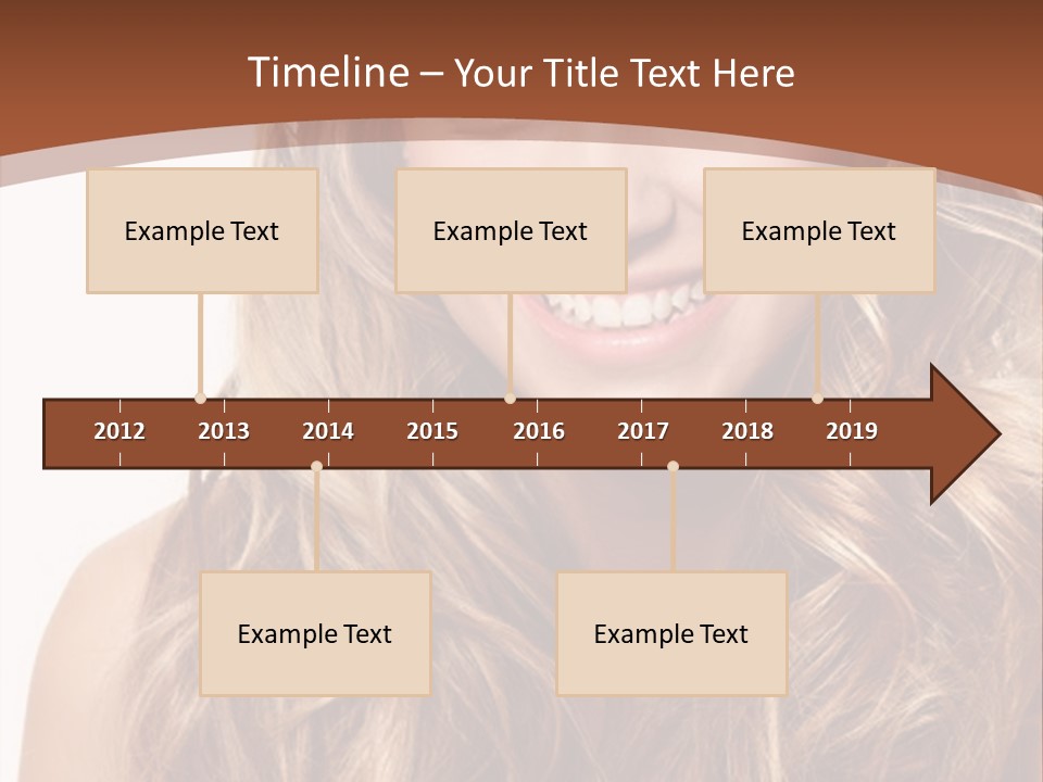 A Woman With Long Blonde Hair Smiling For The Camera PowerPoint Template