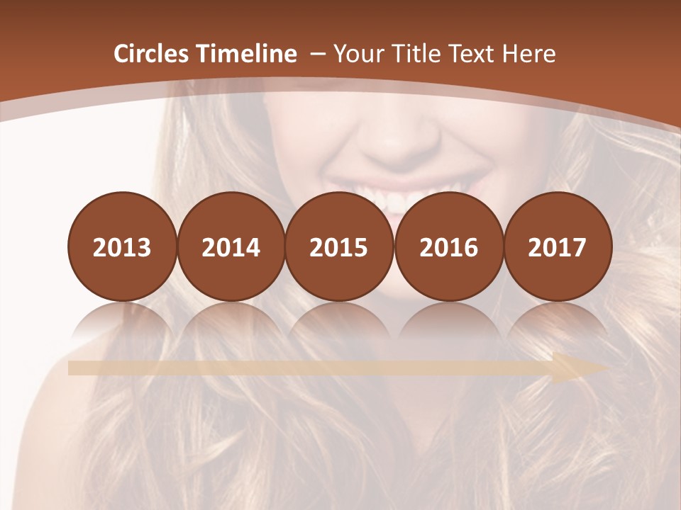 A Woman With Long Blonde Hair Smiling For The Camera PowerPoint Template