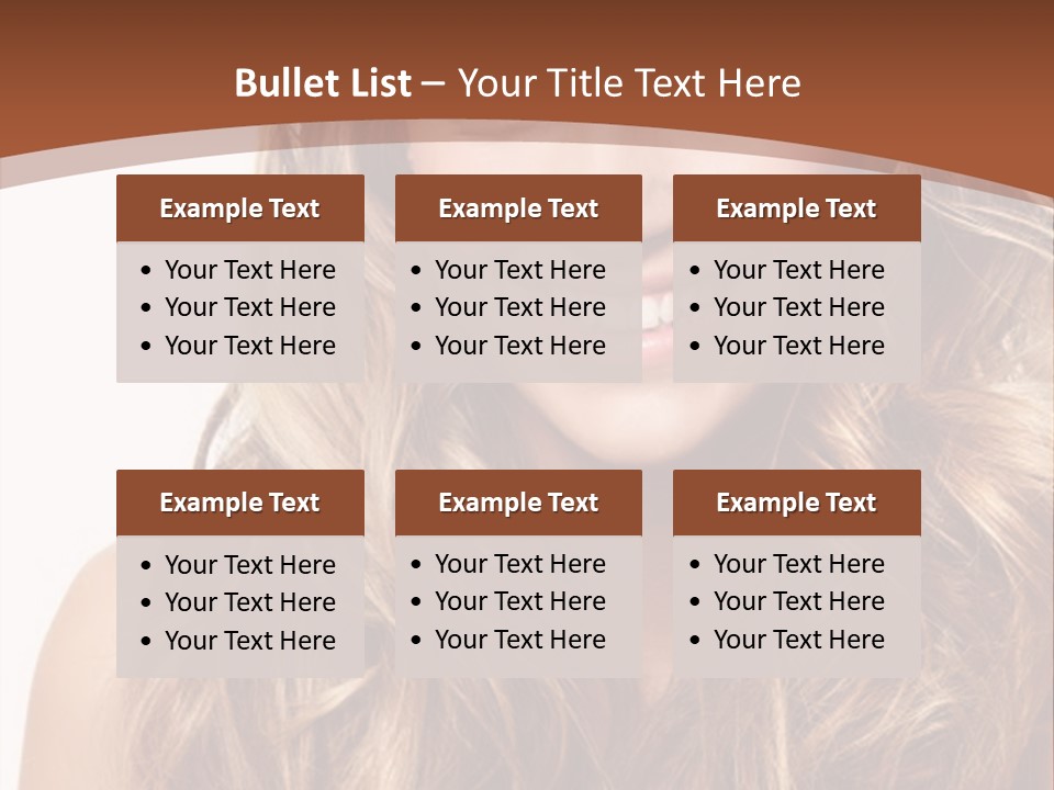 A Woman With Long Blonde Hair Smiling For The Camera PowerPoint Template