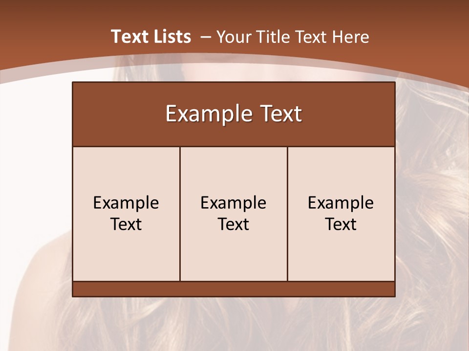 A Woman With Long Blonde Hair Smiling For The Camera PowerPoint Template