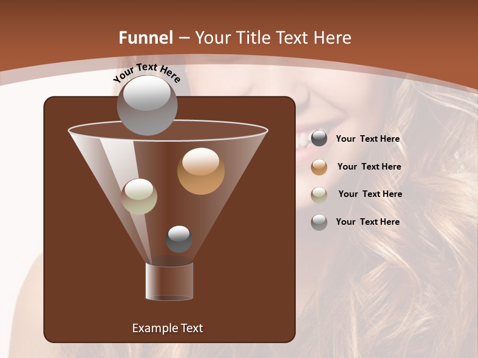 A Woman With Long Blonde Hair Smiling For The Camera PowerPoint Template