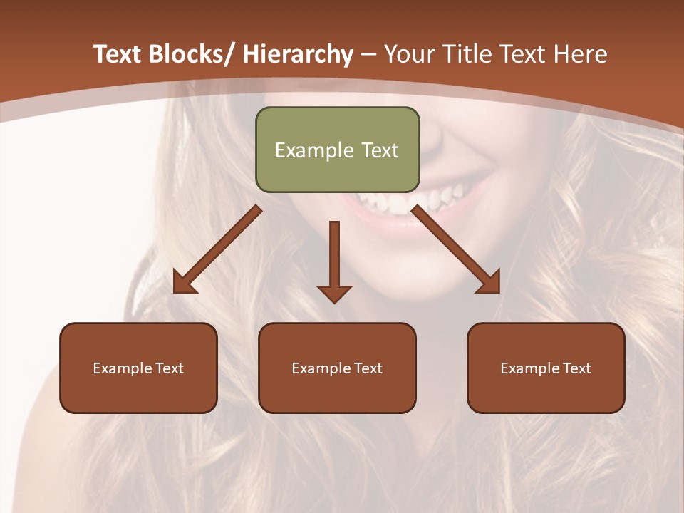 A Woman With Long Blonde Hair Smiling For The Camera PowerPoint Template