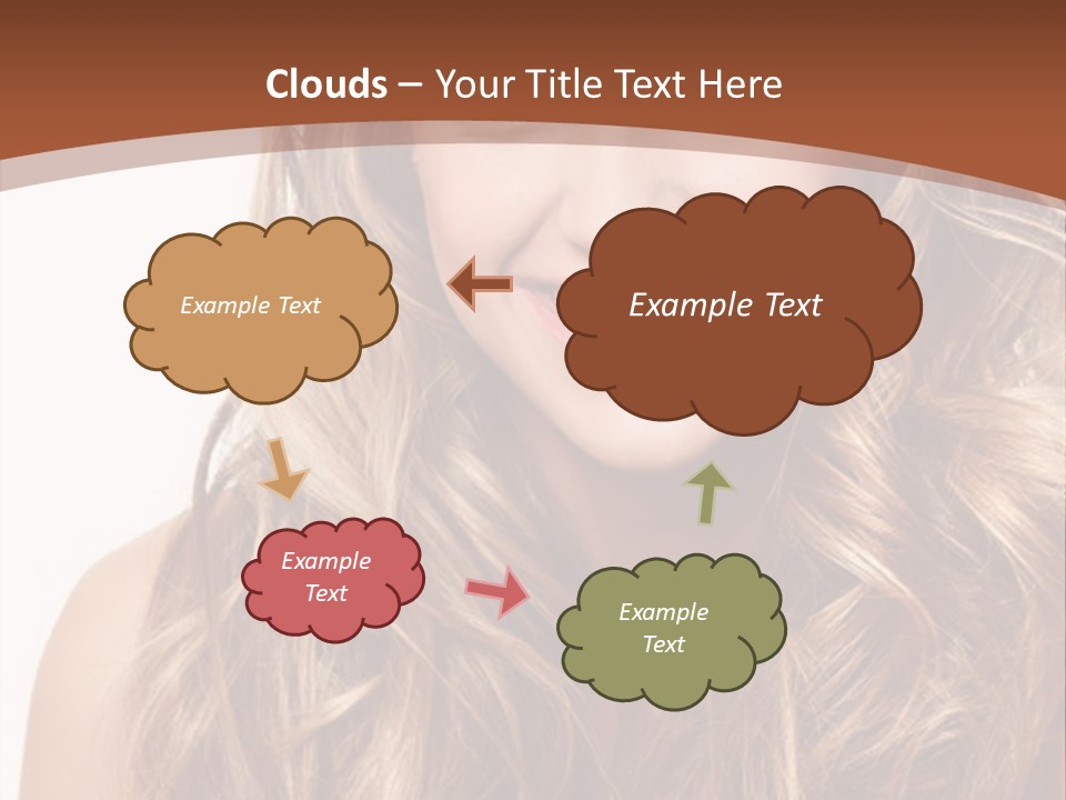 A Woman With Long Blonde Hair Smiling For The Camera PowerPoint Template