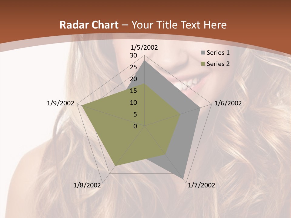 A Woman With Long Blonde Hair Smiling For The Camera PowerPoint Template