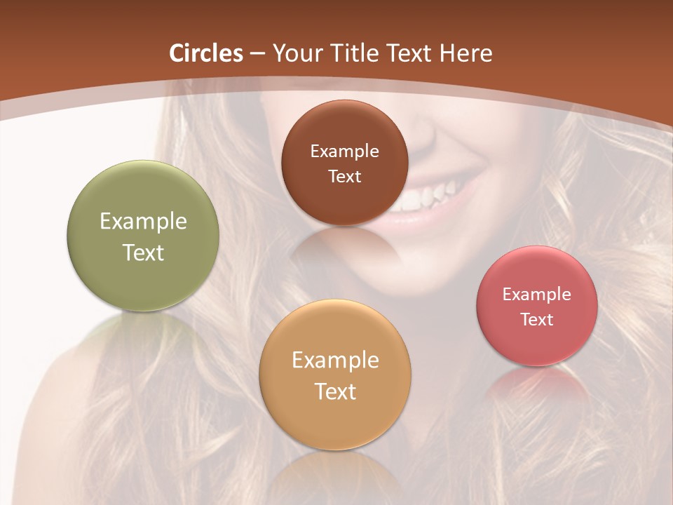 A Woman With Long Blonde Hair Smiling For The Camera PowerPoint Template