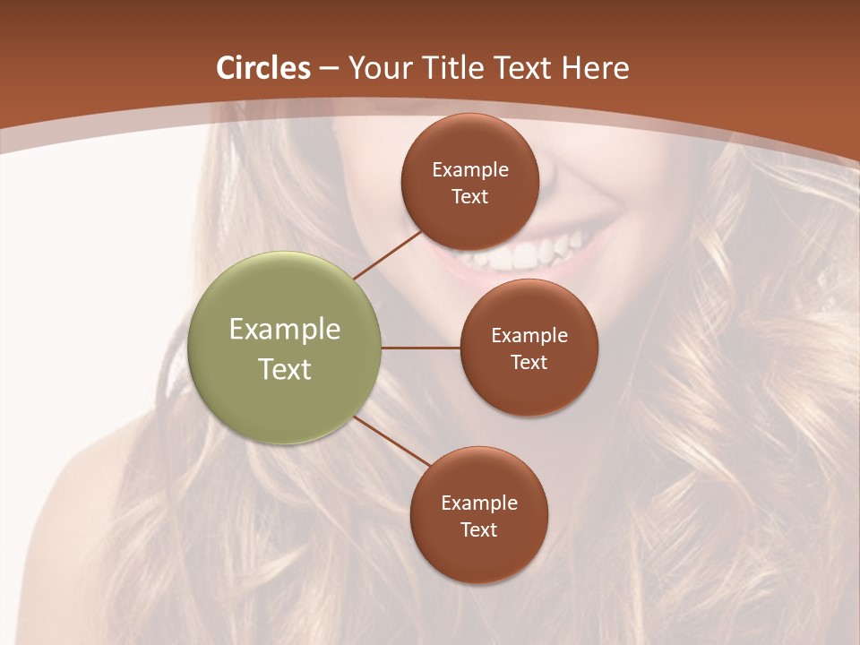 A Woman With Long Blonde Hair Smiling For The Camera PowerPoint Template