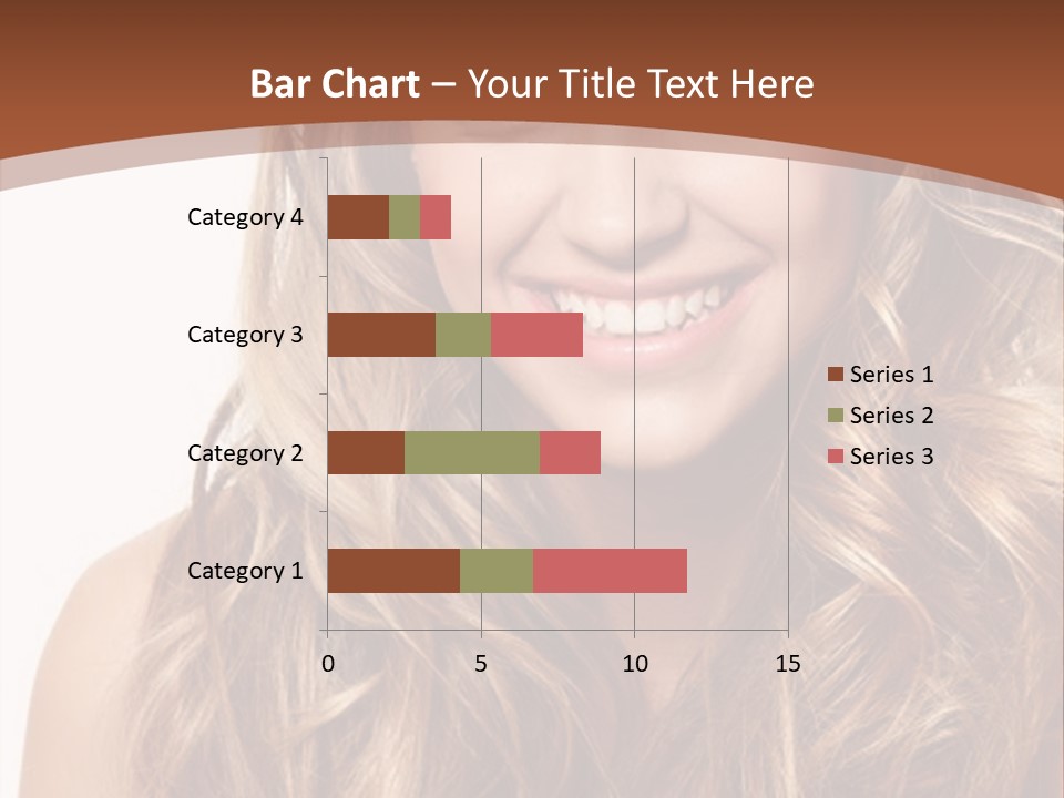 A Woman With Long Blonde Hair Smiling For The Camera PowerPoint Template