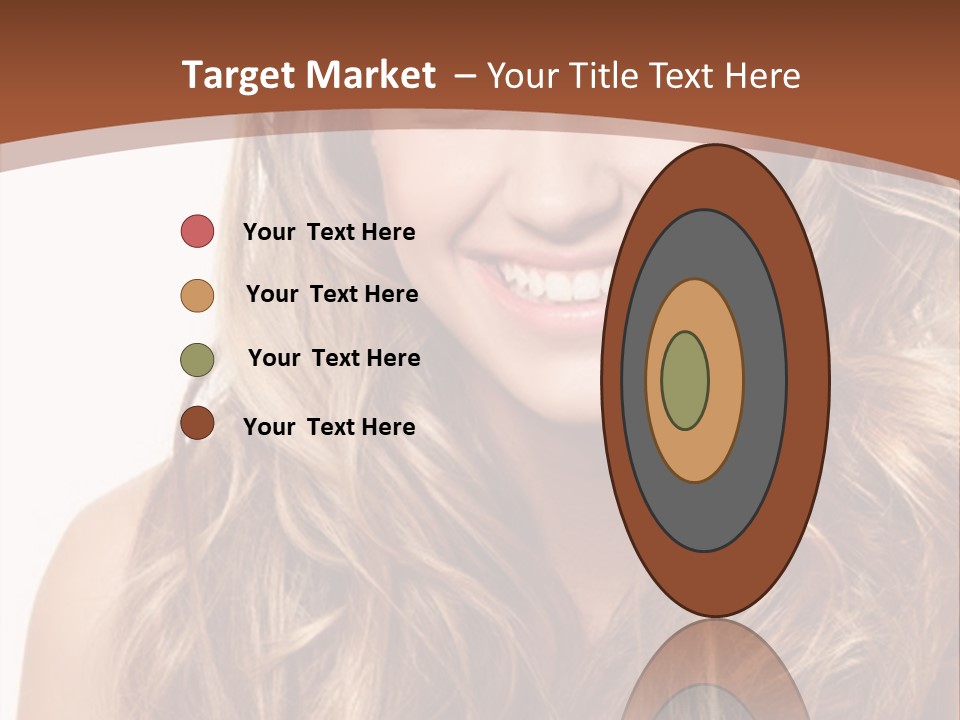 A Woman With Long Blonde Hair Smiling For The Camera PowerPoint Template