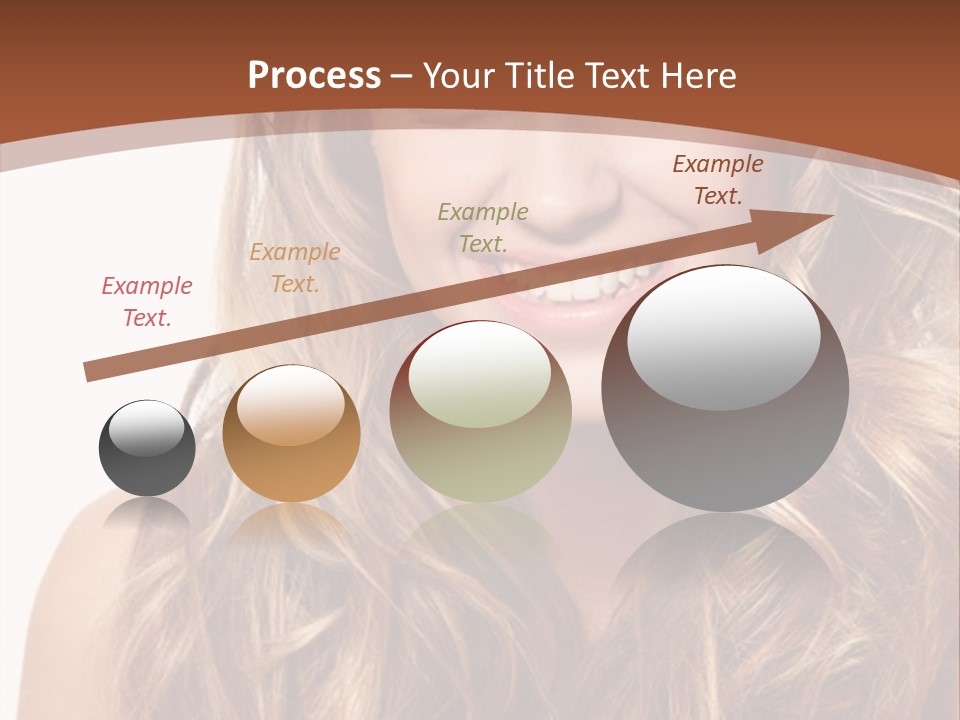 A Woman With Long Blonde Hair Smiling For The Camera PowerPoint Template