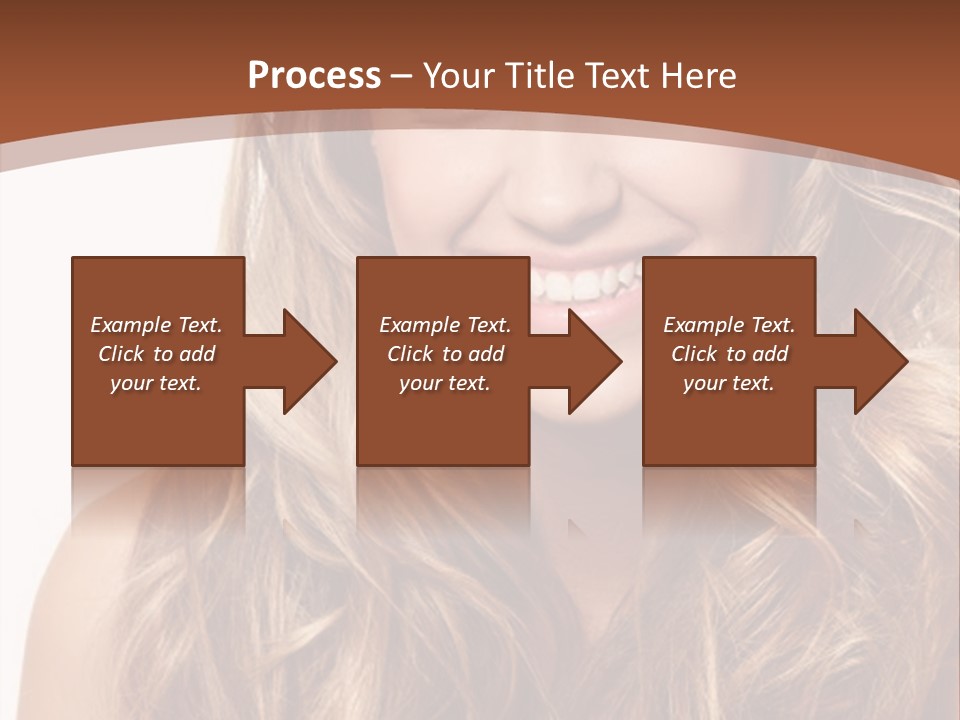 A Woman With Long Blonde Hair Smiling For The Camera PowerPoint Template